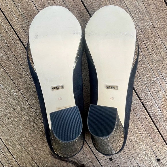 Menbur Black Pumps with Gold Heel - Picture 5 of 6